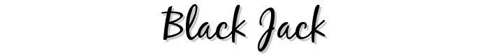 Black Jack font